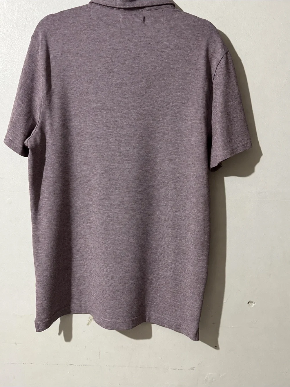 Banana Republic Mens Heather Plum Polo Shirt with Chest Pocket